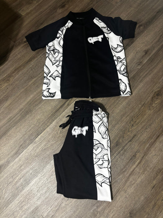 Money Flow Tracksuit Set | Zip-Up Streetwear Jogger Set