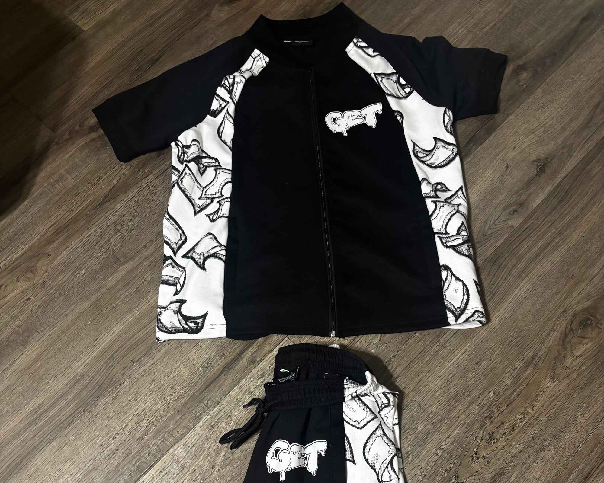 Money Flow Tracksuit Set | Zip-Up Streetwear Jogger Set