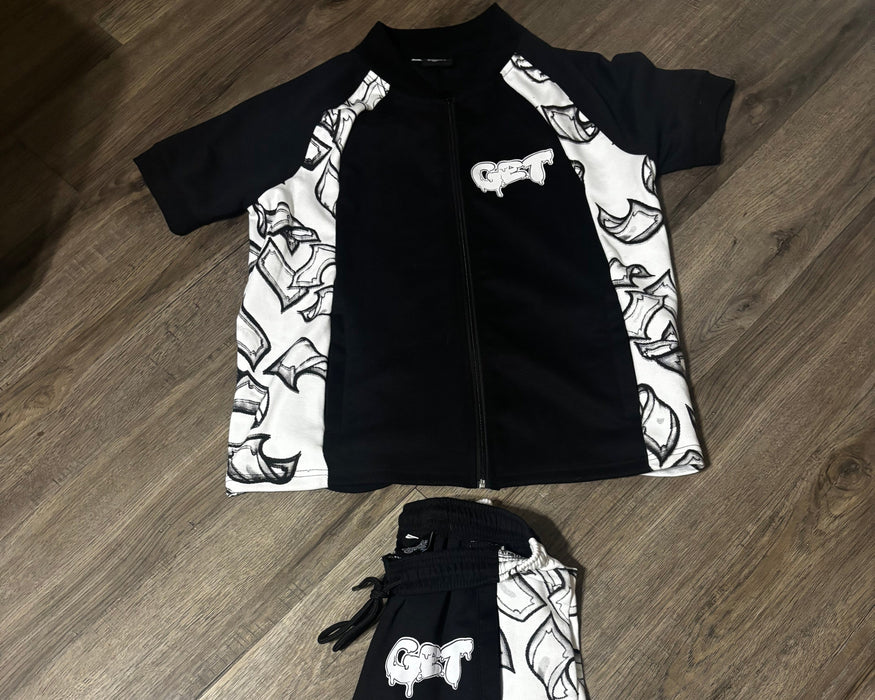 Money Flow Tracksuit Set | Zip-Up Streetwear Jogger Set