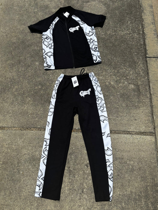 Money Flow Tracksuit Set | Zip-Up Streetwear Jogger Set